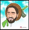 Cartoon: Ahmad Massoud (small) by Hossein Kazem tagged ahmad,massoud