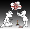 Cartoon: birth day (small) by Hossein Kazem tagged birth,day