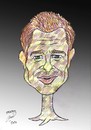 Cartoon: brad pitt (small) by Hossein Kazem tagged brad,pitt