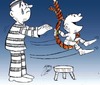 Cartoon: bye father (small) by Hossein Kazem tagged by,father