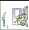 Cartoon: Cellmates (small) by Hossein Kazem tagged cellmates