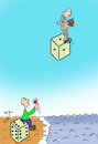 Cartoon: chance (small) by Hossein Kazem tagged chance