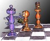 Cartoon: chess (small) by Hossein Kazem tagged chess