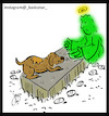 Cartoon: dog (small) by Hossein Kazem tagged dog