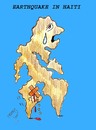 Cartoon: earthquake in haiti (small) by Hossein Kazem tagged earthquake in haiti