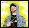 Cartoon: eminem (small) by Hossein Kazem tagged eminem