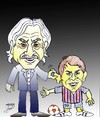 Cartoon: fuller and messi (small) by Hossein Kazem tagged fuller,and,messi