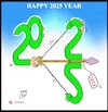 Cartoon: HAPPY 2025 YEAR (small) by Hossein Kazem tagged happy,2025,year