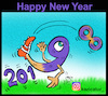 Cartoon: happy new year (small) by Hossein Kazem tagged happy,new,year