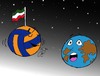 Cartoon: iran vollyball (small) by Hossein Kazem tagged iran,vollyball