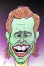 Cartoon: jim carrey (small) by Hossein Kazem tagged jim carrey