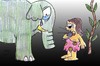 Cartoon: Laryngeal Cancer and tarzan (small) by Hossein Kazem tagged laryngeal,cancer,and,tarzan