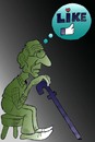 Cartoon: like (small) by Hossein Kazem tagged like