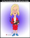 Cartoon: liz truss (small) by Hossein Kazem tagged liz,truss