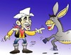 Cartoon: lucky barack (small) by Hossein Kazem tagged lucky,barack