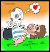 Cartoon: maradona (small) by Hossein Kazem tagged maradona,football,argantina,fifa