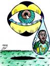 Cartoon: marc vivien foe (small) by Hossein Kazem tagged marc,vivien,foe