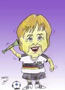 Cartoon: merkel (small) by Hossein Kazem tagged merkel