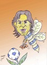 Cartoon: messi (small) by Hossein Kazem tagged messi