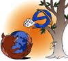 Cartoon: mozila or explorer (small) by Hossein Kazem tagged mozila,or,explorer
