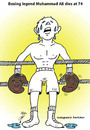 Cartoon: muhammad ali (small) by Hossein Kazem tagged muhammad,ali