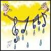 Cartoon: music (small) by Hossein Kazem tagged music