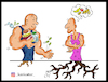 Cartoon: no doping (small) by Hossein Kazem tagged no,doping