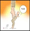 Cartoon: no execution (small) by Hossein Kazem tagged execution