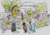 Cartoon: obama bush (small) by Hossein Kazem tagged obama,bush