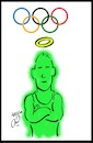 Cartoon: olympic (small) by Hossein Kazem tagged olympic