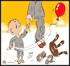 Cartoon: poor child (small) by Hossein Kazem tagged poor,child