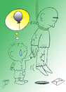 Cartoon: poor dady (small) by Hossein Kazem tagged poor,dady