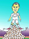 Cartoon: ronaldo (small) by Hossein Kazem tagged ronaldo