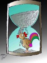 Cartoon: rooster (small) by Hossein Kazem tagged rooster