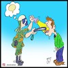 Cartoon: searching for protester (small) by Hossein Kazem tagged searching,for,protester