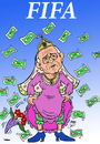 Cartoon: Sepp Blatter (small) by Hossein Kazem tagged sepp,blatter