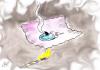 Cartoon: shark (small) by Hossein Kazem tagged shark
