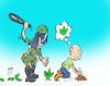 Cartoon: Suppression (small) by Hossein Kazem tagged suppression