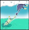 Cartoon: titan titanic (small) by Hossein Kazem tagged titan,titanic