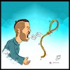 Cartoon: toomaj salehi (small) by Hossein Kazem tagged toomaj,salehi