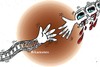 Cartoon: train crash in Spain (small) by Hossein Kazem tagged train,crash,in,spain