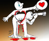 Cartoon: valentine (small) by Hossein Kazem tagged valentine