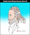 Cartoon: Vangelis (small) by Hossein Kazem tagged vangelis