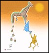 Cartoon: water in iran (small) by Hossein Kazem tagged water,iran