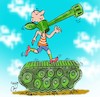 Cartoon: without war on the treadmill (small) by Hossein Kazem tagged without,war,on,the,treadmill