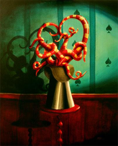 Cartoon: 7 tentaculos (medium) by fabrini tagged acrylic,on,canvas