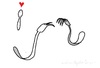 Cartoon: spoon love (small) by parentheses tagged love,spoon,fork