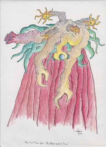 Cartoon: Elder God (medium) by Ishmael137 tagged lovecraft,cthulhu,mythos,elder,gods