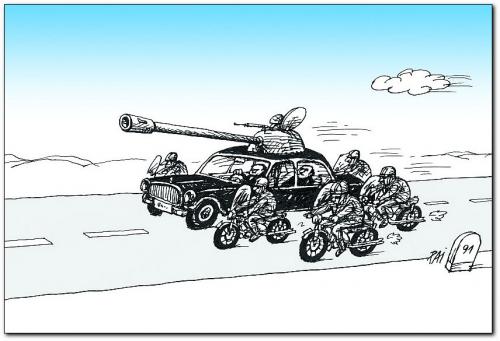 Cartoon: security (medium) by penapai tagged bodyguards
