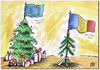 Cartoon: crisis (small) by penapai tagged christmas tree